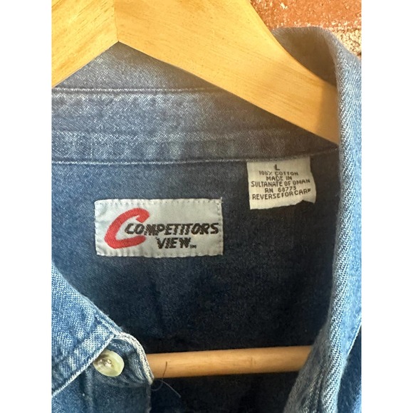 Vintage 90s Nascar raw denim button down Jeff Gordon shirt - Picture 5 of 5